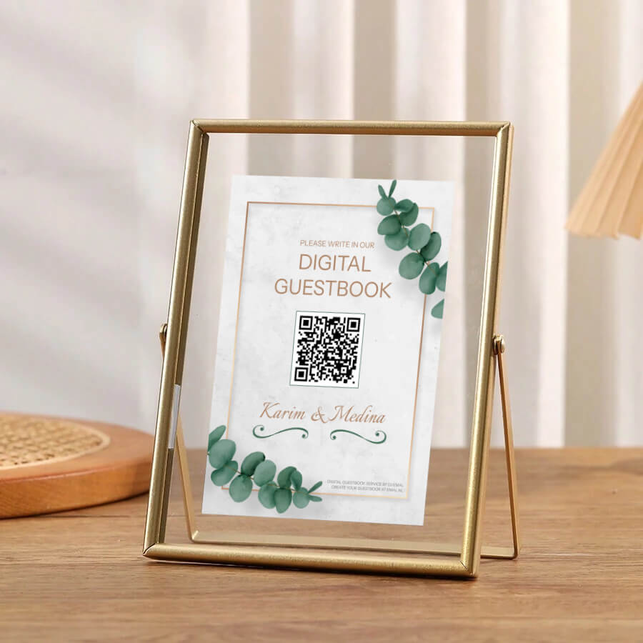 DJ Emal guestbook floating display